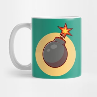 Bomb Cartoon Vector Icon Illustration (2) Mug